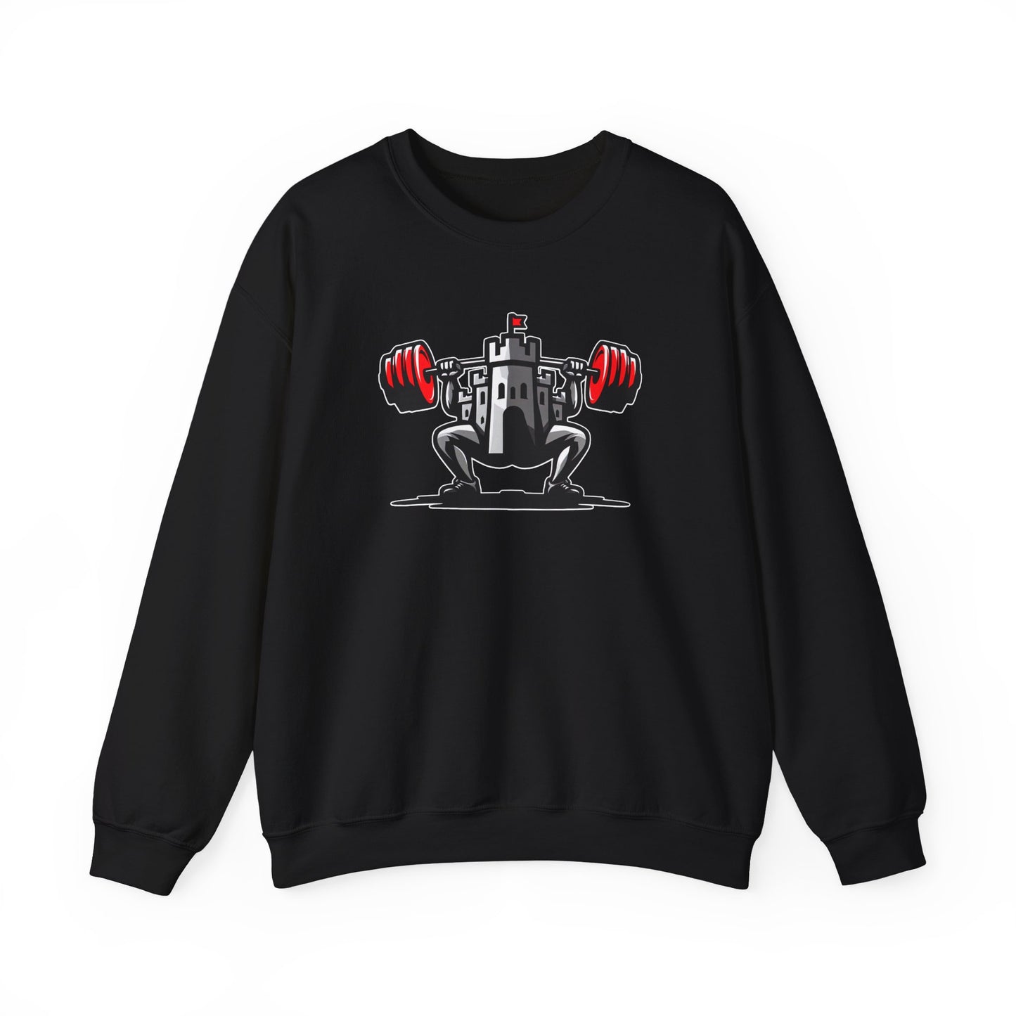 Powerlifting jumper featuring the Castle FY Iconic logo in Black, bold and built for quiet confidence.
