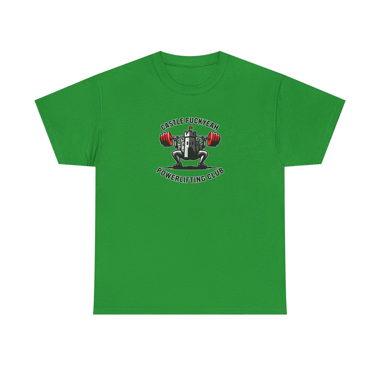 Castle FY Heritage Powerlifting T-Shirt - Original Logo Reissue in Irish Green