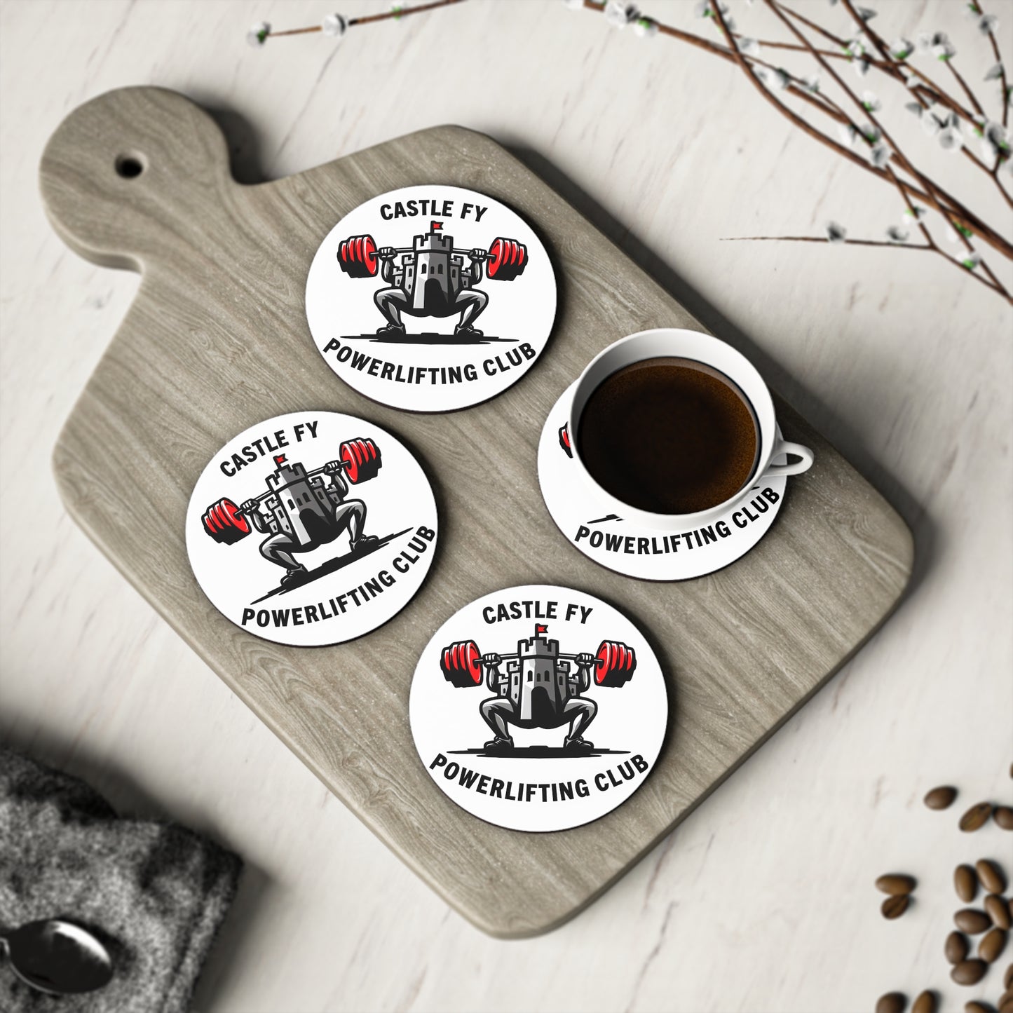 Castle FY Foundation Logo Coaster – The Spotter