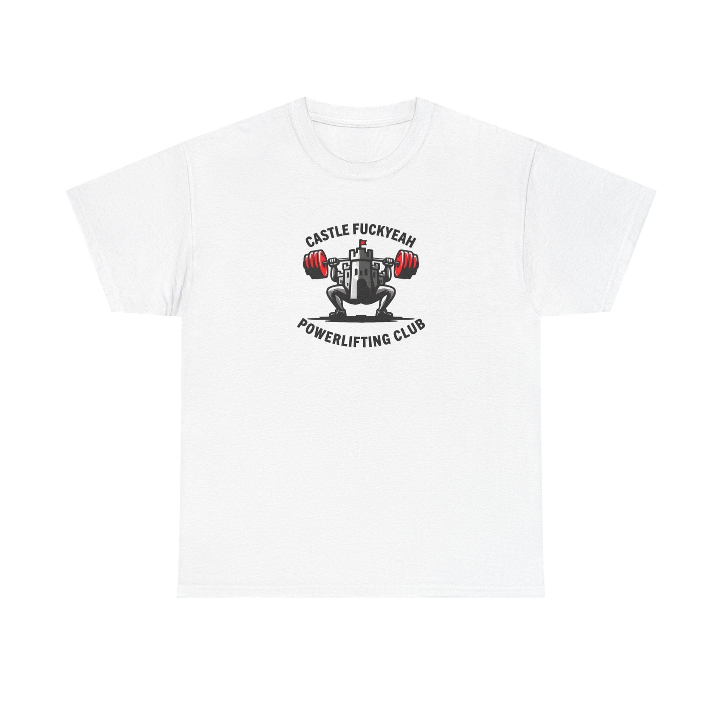 Castle FY Heritage Powerlifting T-Shirt - Original Logo Reissue in White