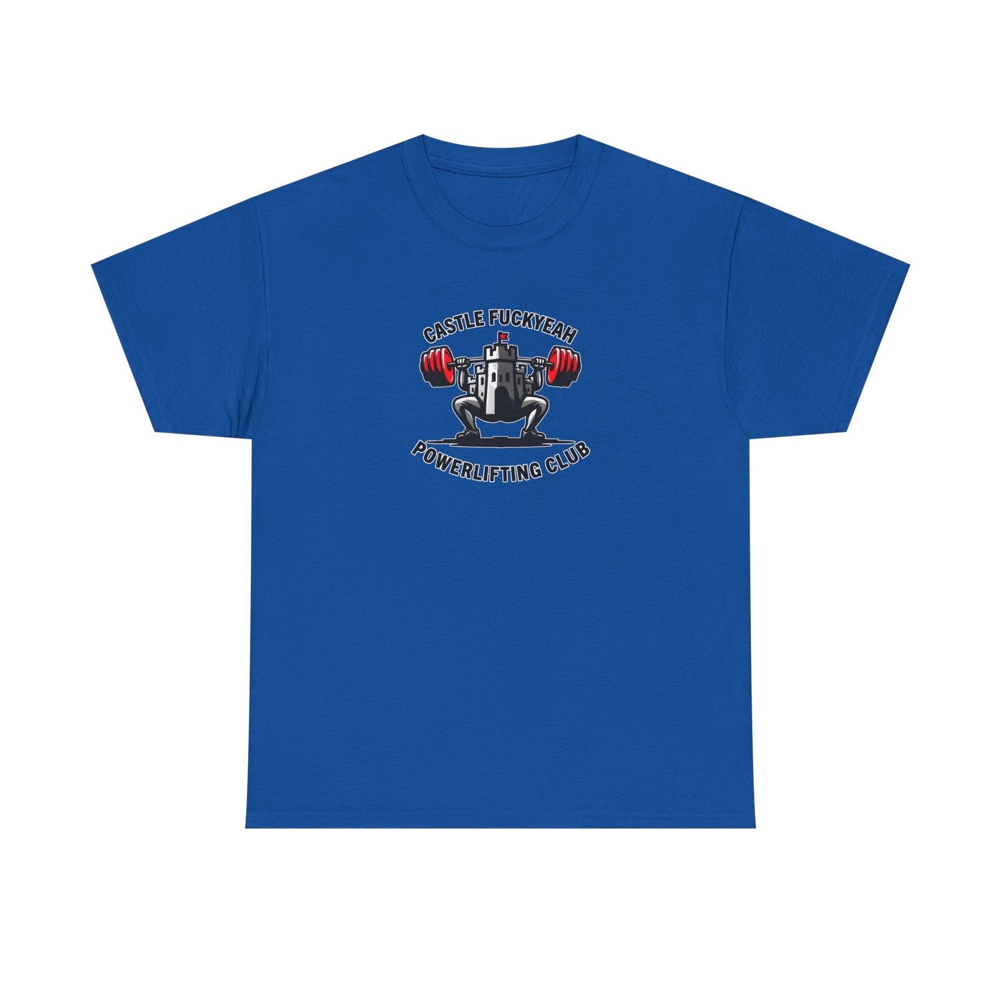 Castle FY Heritage Powerlifting T-Shirt - Original Logo Reissue in Royal Blue