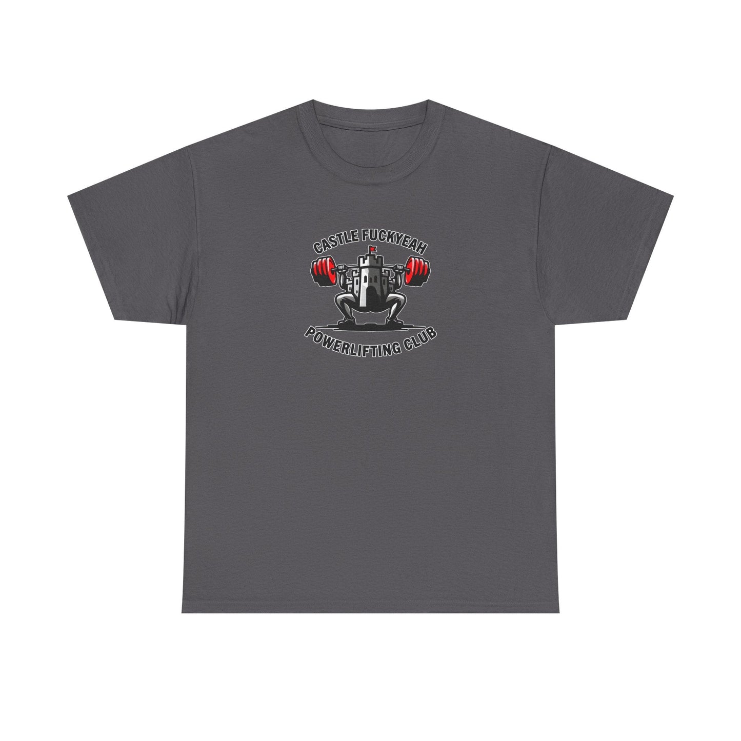 Castle FY Heritage Powerlifting T-Shirt - Original Logo Reissue in Charcoal