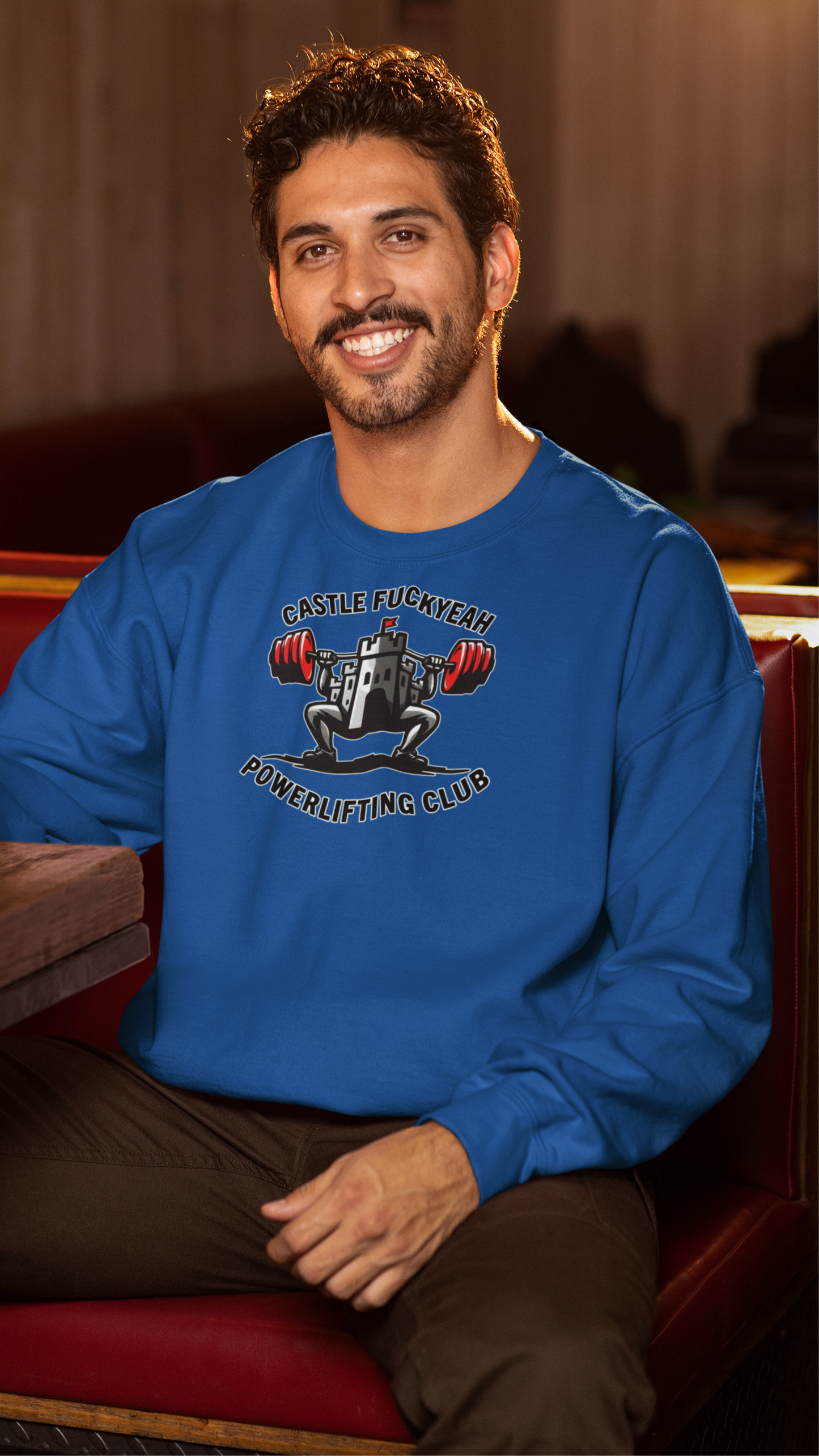 Royal Castle FY Heritage jumper, front logo print, built for strength and training.
