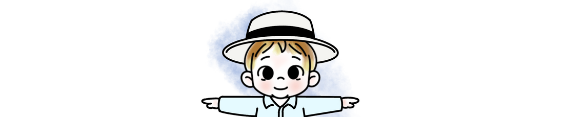Wide banner illustration of Lucy dressed as a tiny cricket umpire, arms outstretched signalling a wide.