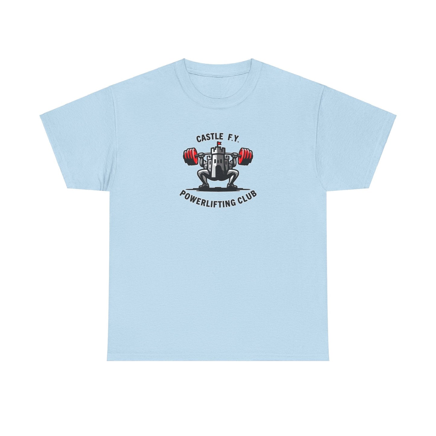 Light Blue powerlifting t-shirt