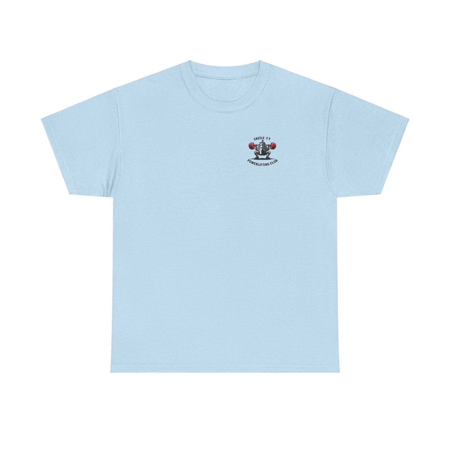 Light Blue powerlifting t-shirt