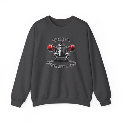 Castle F.Y Powerlifting Club gym jumper in dark heather