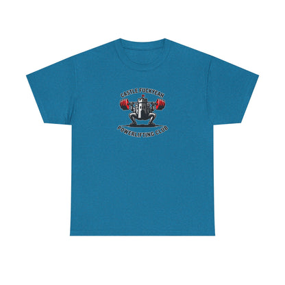 Castle FY Heritage Powerlifting T-Shirt - Original Logo Reissue in Antique Sapphire 
