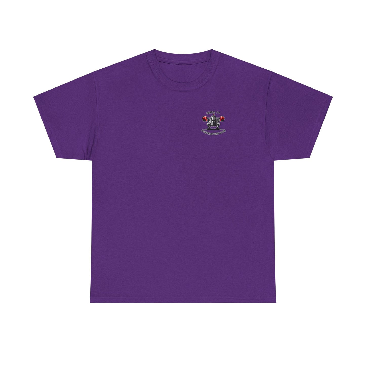 Purple powerlifting t-shirt