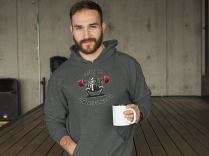 Castle F.Y. Ironclad Gym Hoodie in Dark Heather – a versatile gym hoodie for strength athletes and fitness enthusiasts, in or out of the gym.